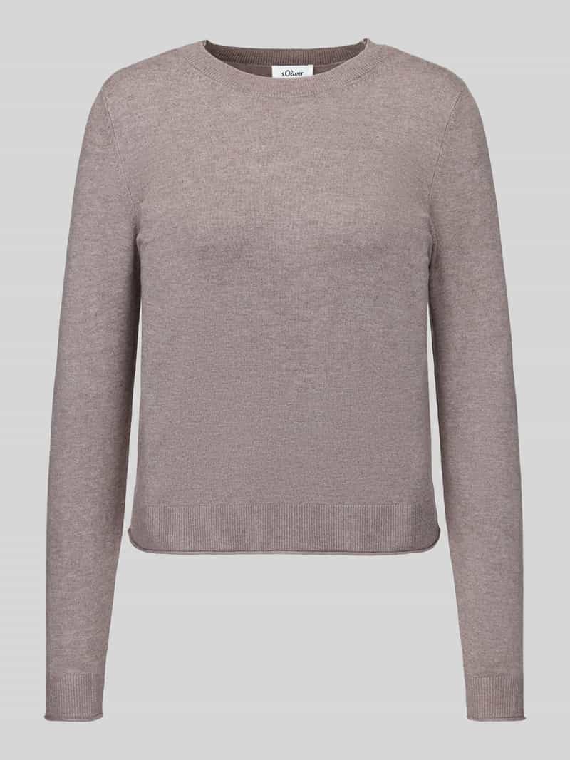Slim fit pullover van viscosemix