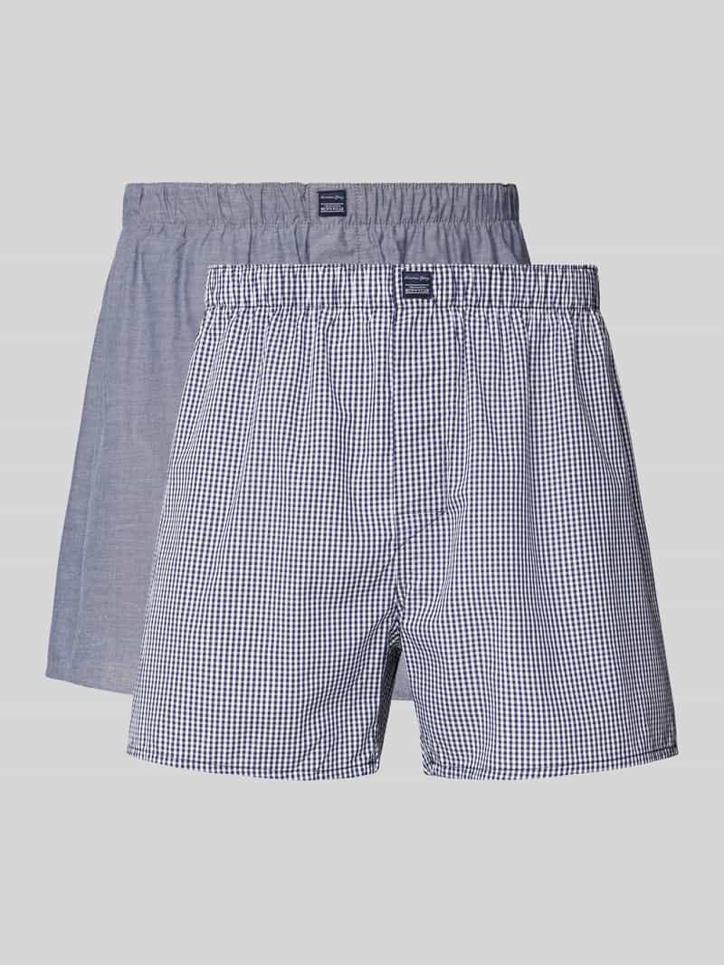 Christian Berg Men Relaxed fit boxershort met labelpatch in een set van 2 stuks