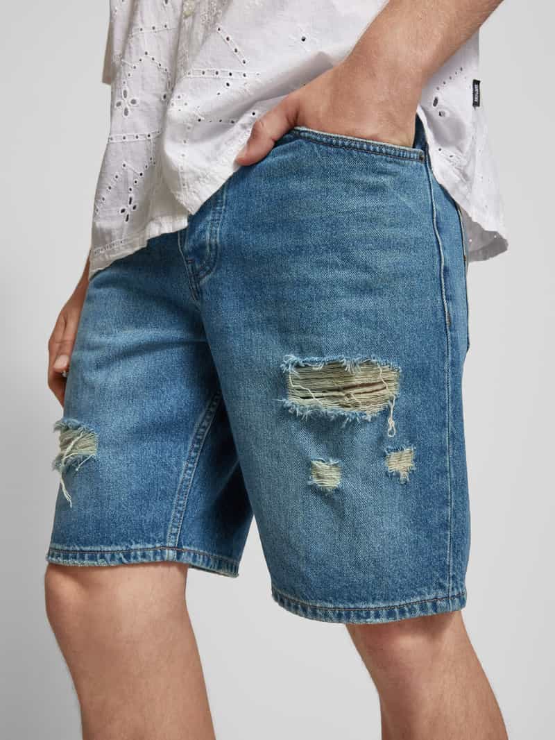 Only & Sons Korte regular fit jeans in destroyed-look model 'EDGE'
