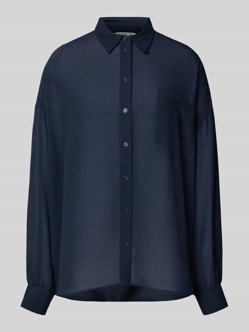 Essentiel Antwerp Loose fit overhemdblouse met crêpestructuur model 'IFIRE'