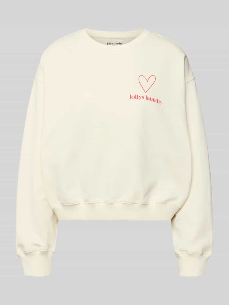 LOLLYS LAUNDRY Sweatshirt met labelprint model 'Sydney'