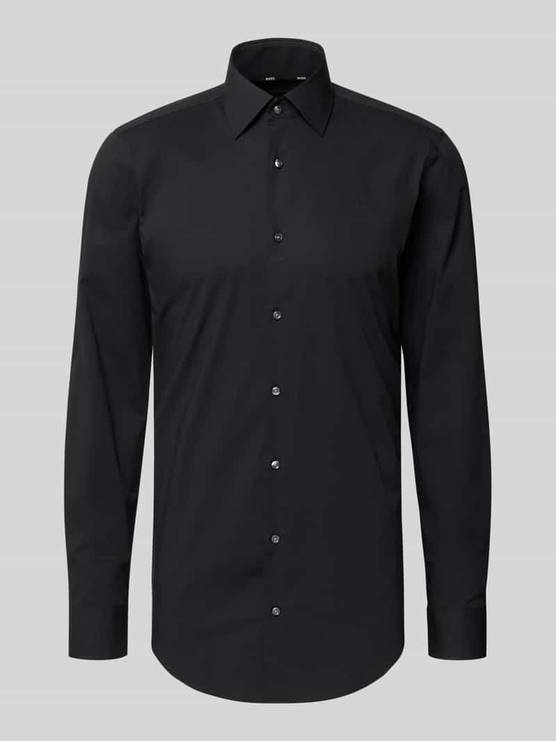 slim fit zakelijk overhemd met extra lange mouw