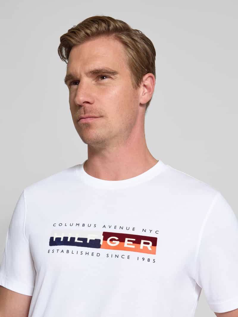 Tommy Hilfiger Regular fit T-shirt van puur katoen