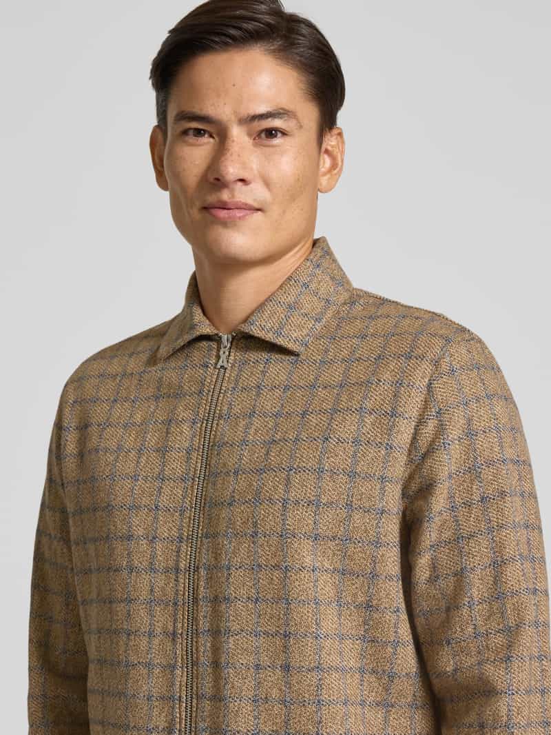ARMEDANGELS Relaxed fit overhemdjack met gestructureerd weefsel model 'PASAALO'