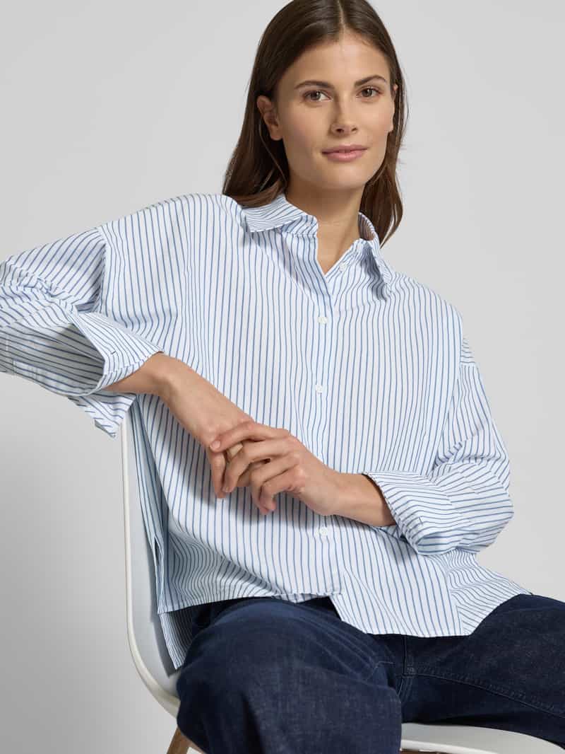 drykorn Regular fit overhemdblouse met extra brede schouders