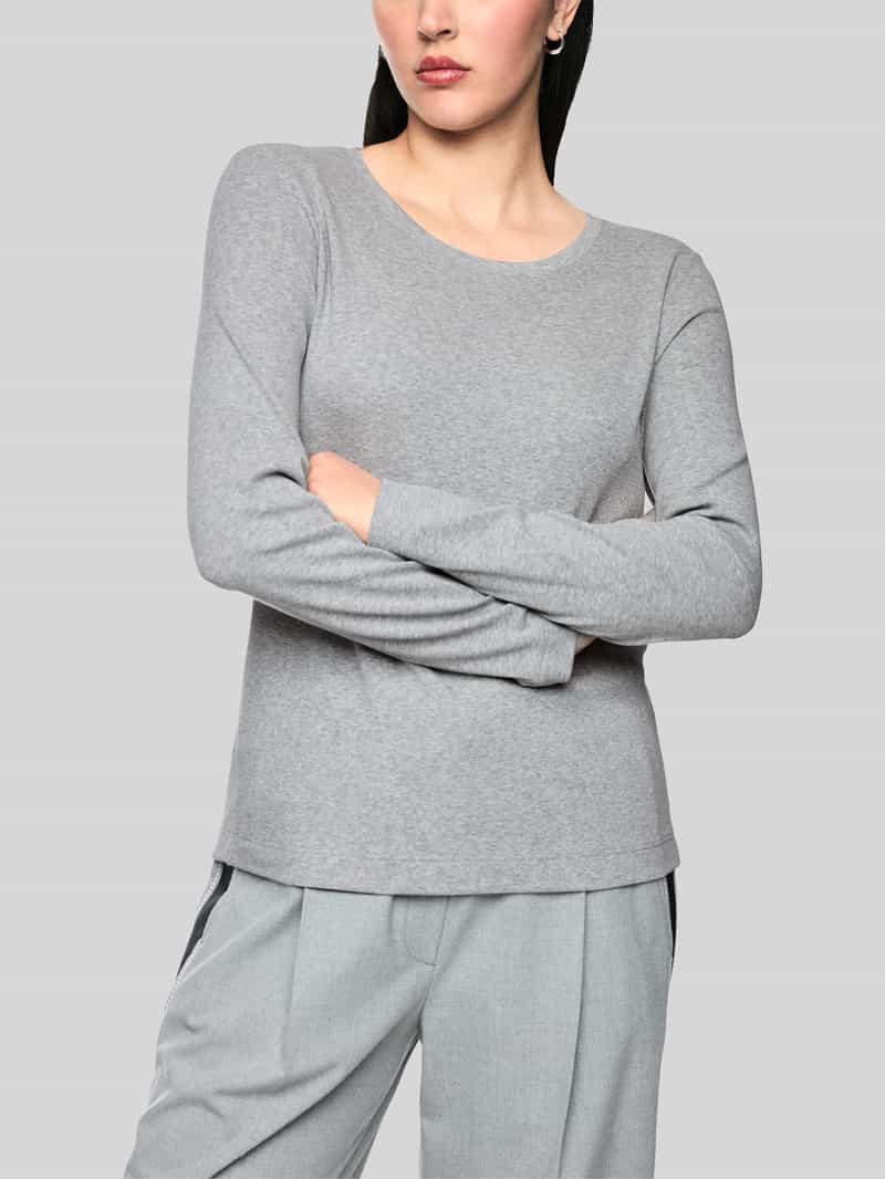 Marc Cain Shirt met lange mouwen met ronde hals