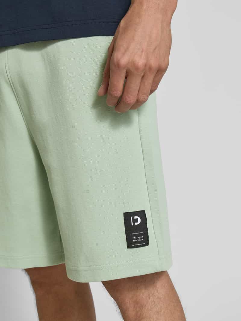 Tom Tailor Denim Relaxed fit sweatshorts van katoenmix