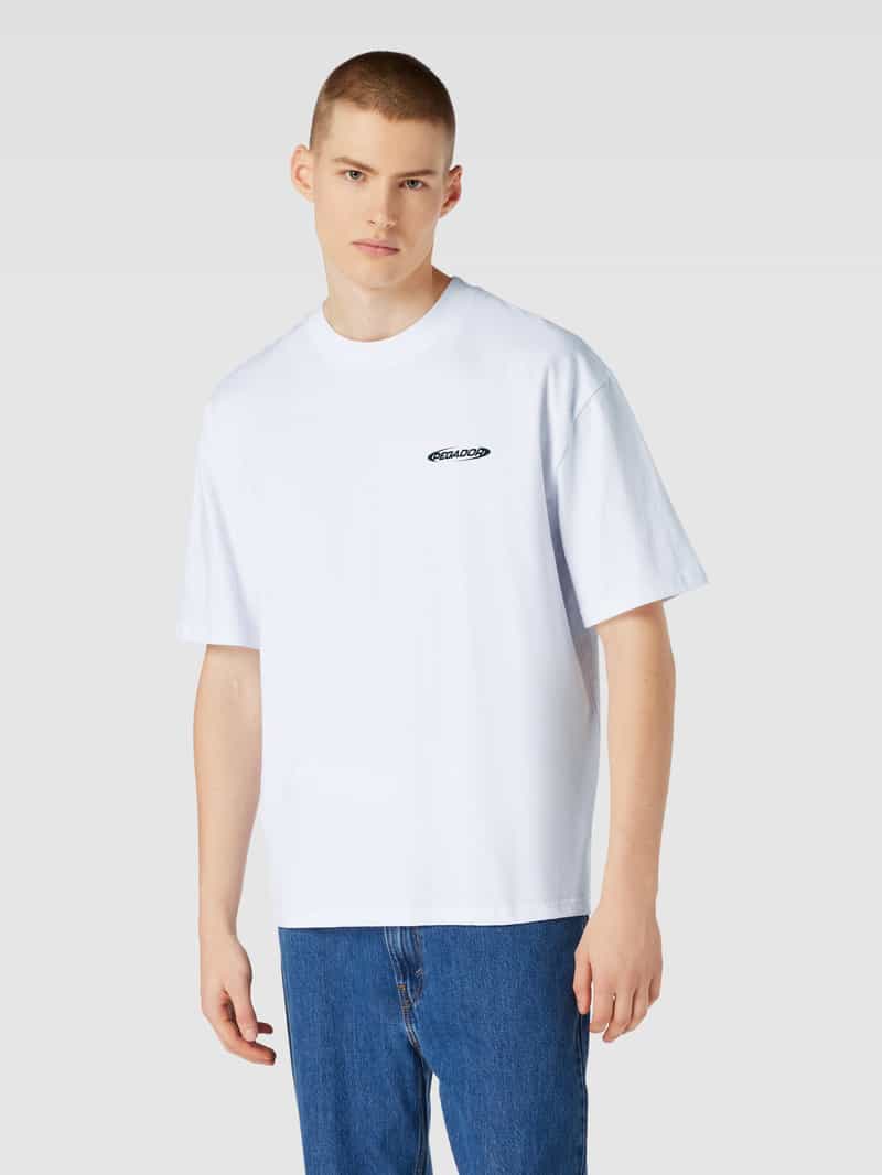 Oversized T-shirt met labelprint, model 'CRAIL' Pegador