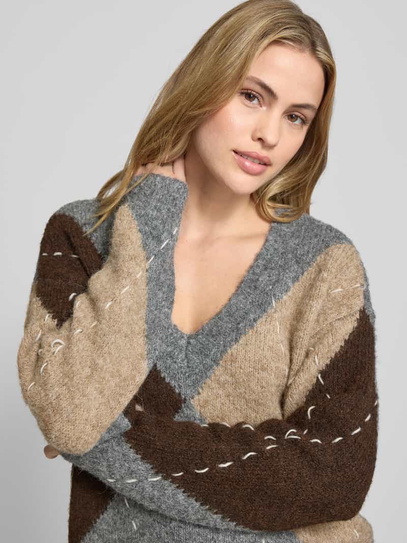 Vero Moda Oversized gebreide pullover met wol model 'BLISS LS'