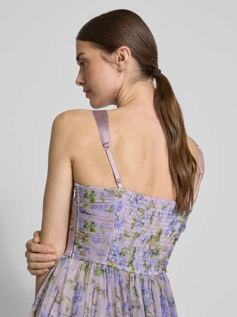 Lace & Beads Knielange cocktailjurk met ritssluiting