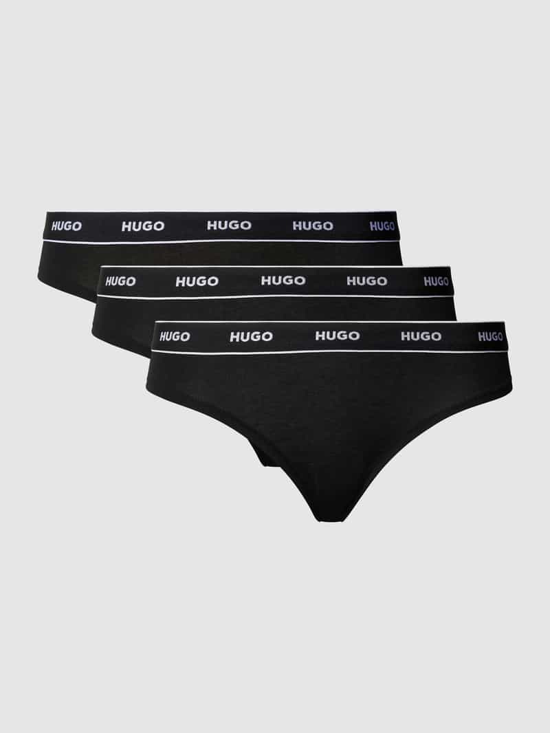 String met logo in band in een set van 3 stuks
