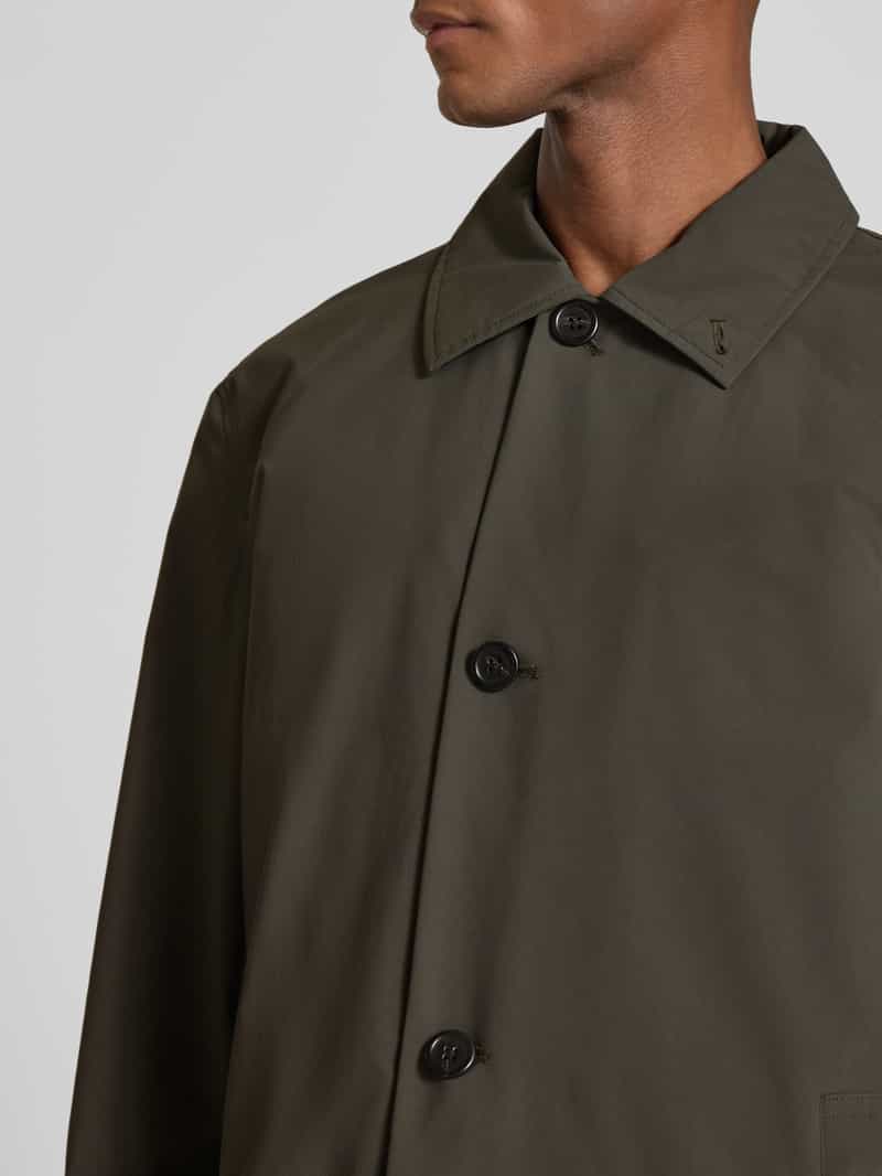 Selected Homme Regular fit lange kas met los te knopen gilet model 'SILAS'