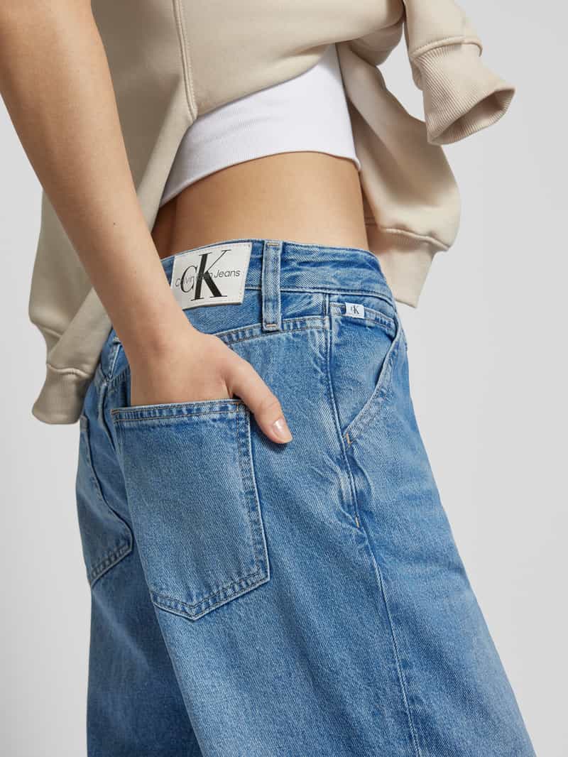Calvin Klein Jeans Straight leg jeans met hamerlus