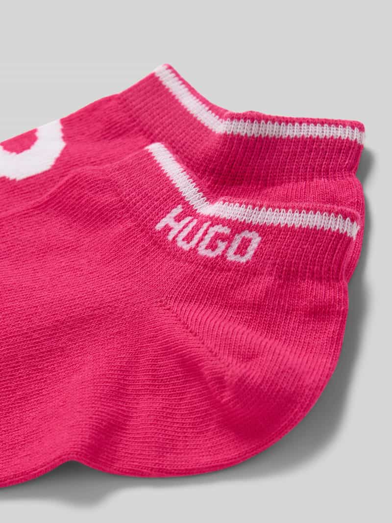 HUGO Sokken met labeldetails in een set van 2 paar