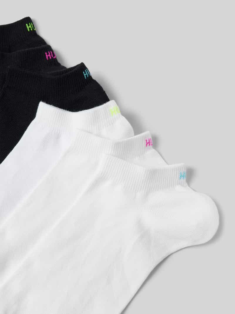 HUGO Sokken met labeldetail in een set van 6 paar