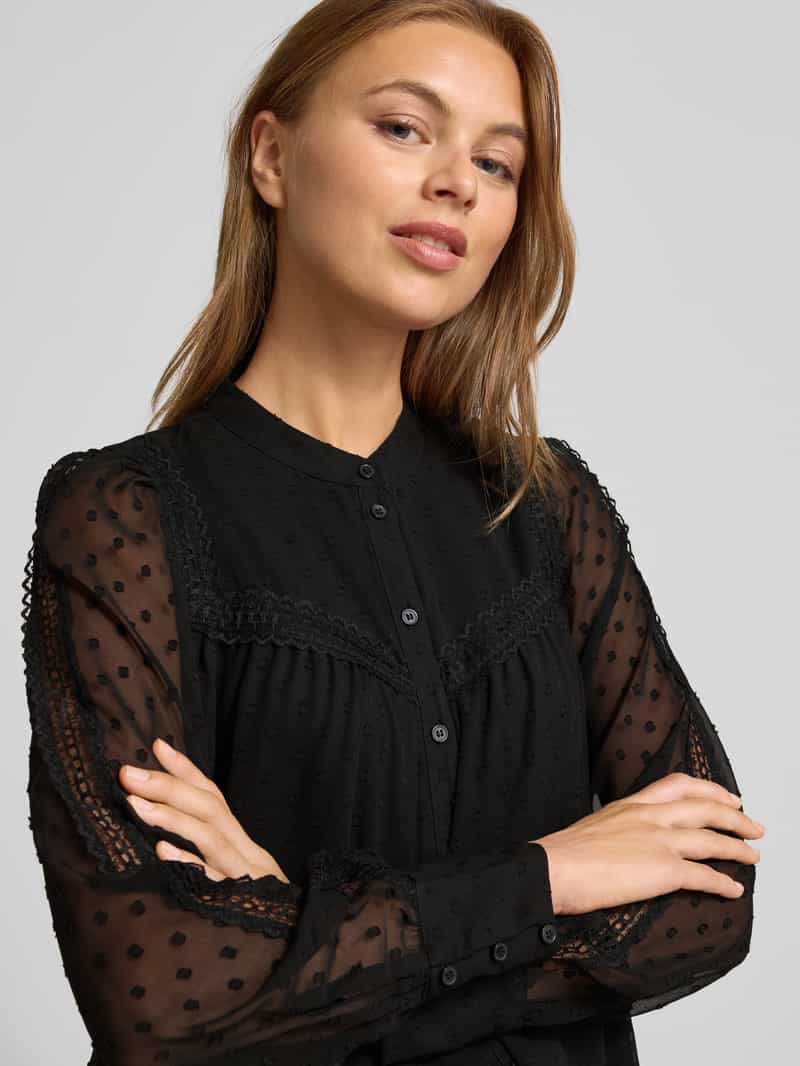 Vero Moda Regular fit chiffon blouse met dobbystructuur model 'LEAH ANNIKA'