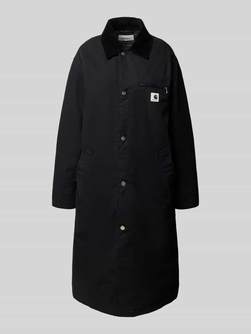 Carhartt Work In Progress Lange jas met labelpatch