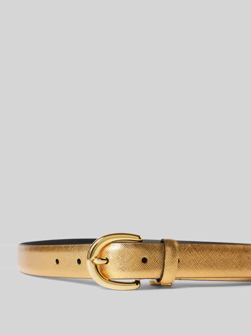 Lauren Ralph Lauren Leren riem met labelapplicatie model 'CHARM'
