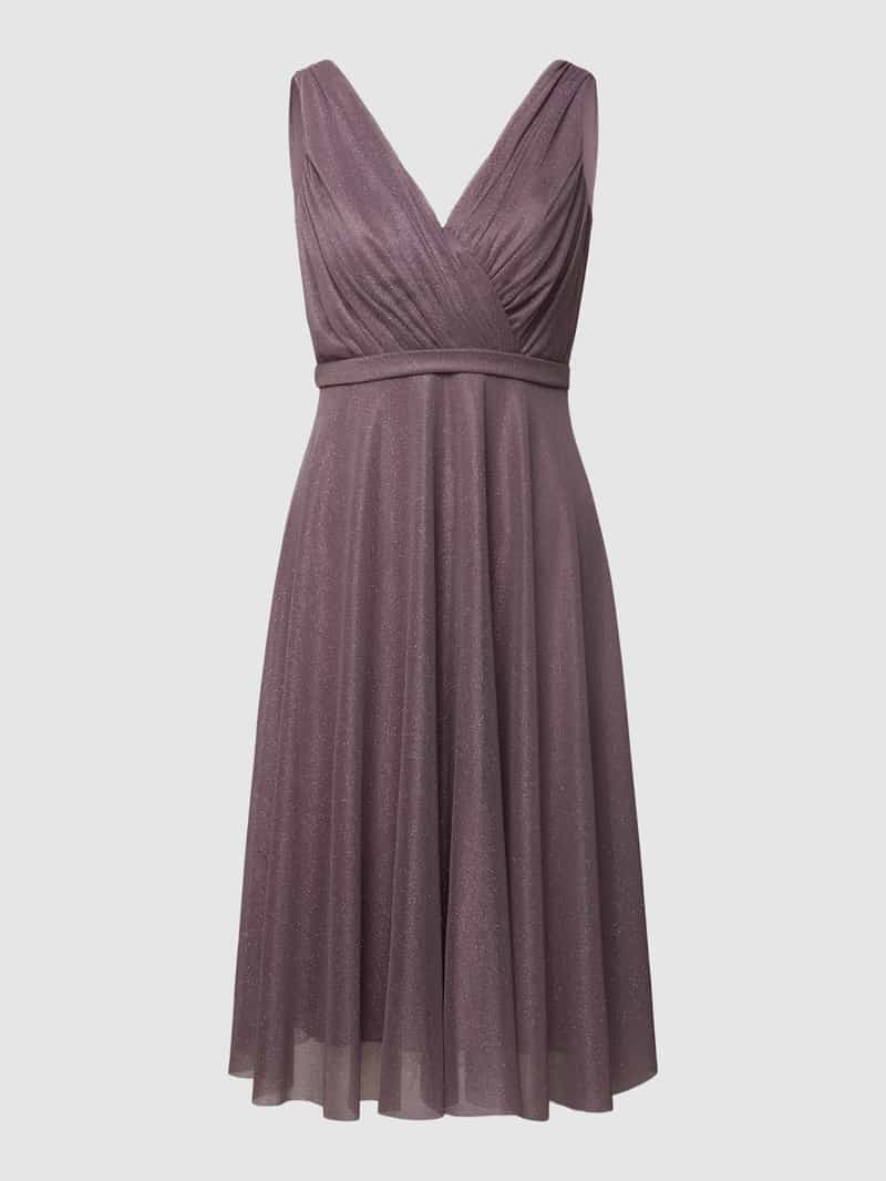 Jurk met glitter-mesh
