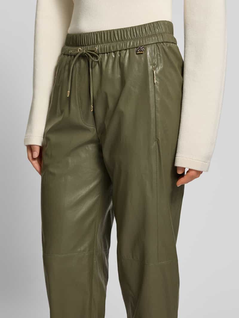 Marc Cain Stoffen broek met elastische band model 'RANCHI'