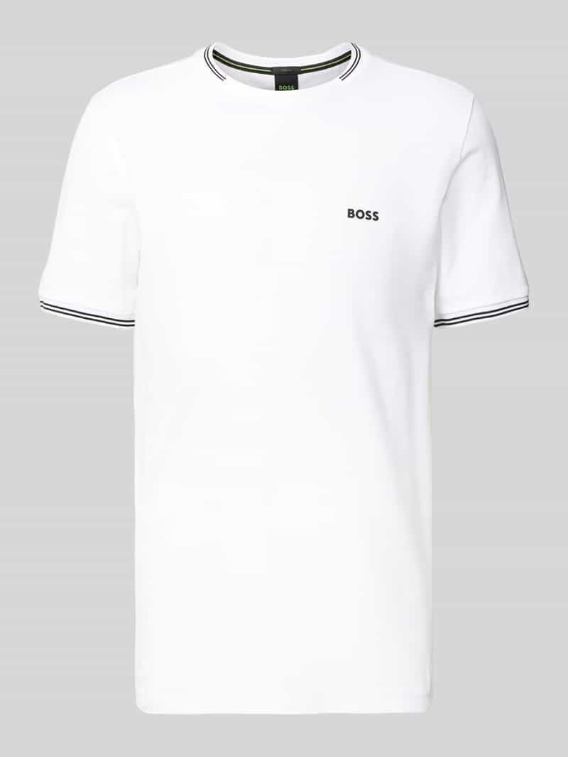 BOSS Green T-shirt met labelprint model 'Taul'