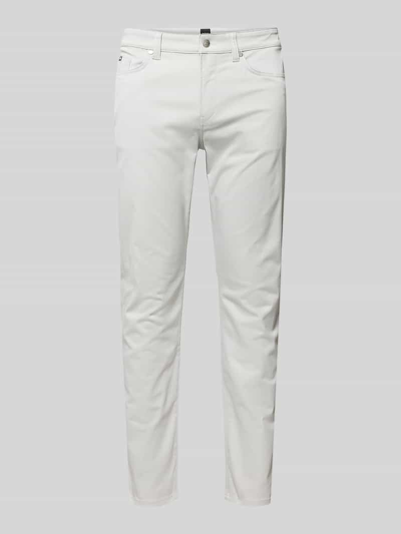 Boss Slim fit stoffen broek met stretch, model 'Delaware'