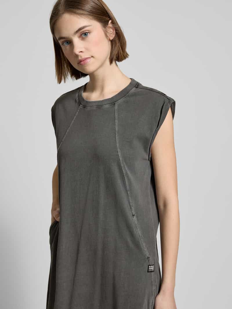 G-Star Raw Knielange jurk met ronde hals