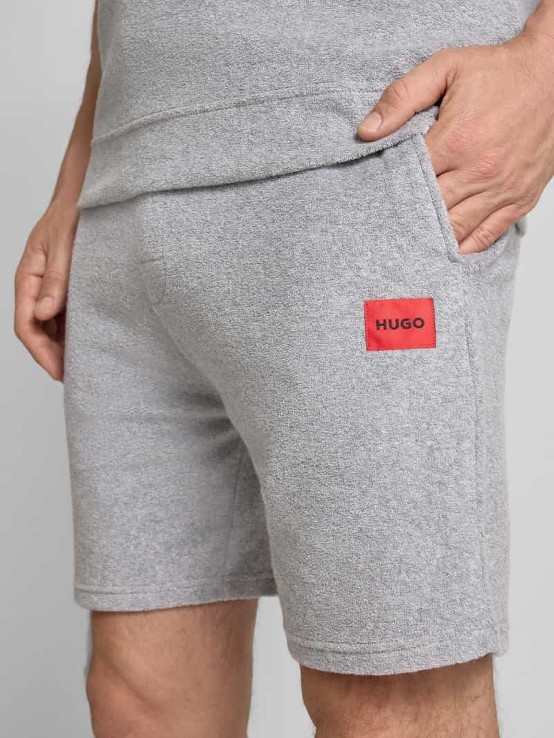 HUGO Korte broek met elastische band model 'JAXON'