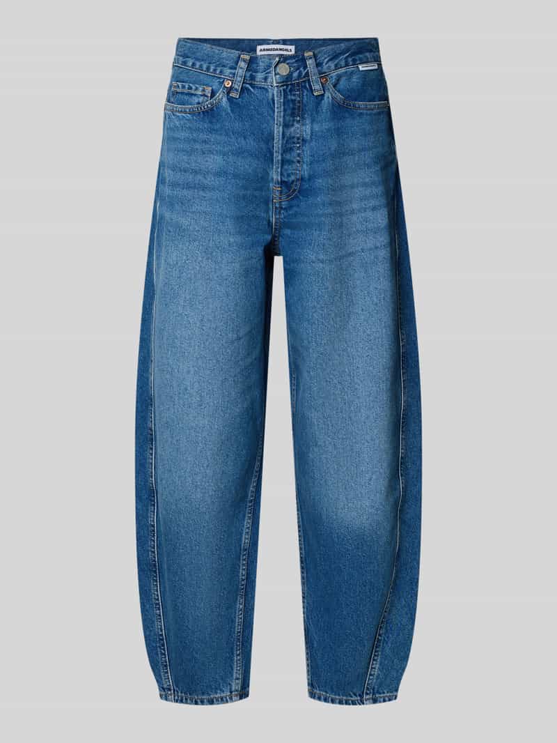 High waist barrel jeans van puur katoen Model 'BAARLY'
