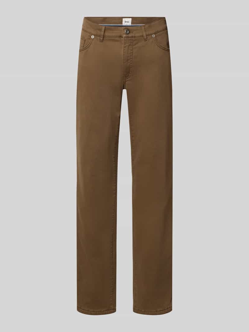 BRAX Regular fit wijdte broek van katoenmix