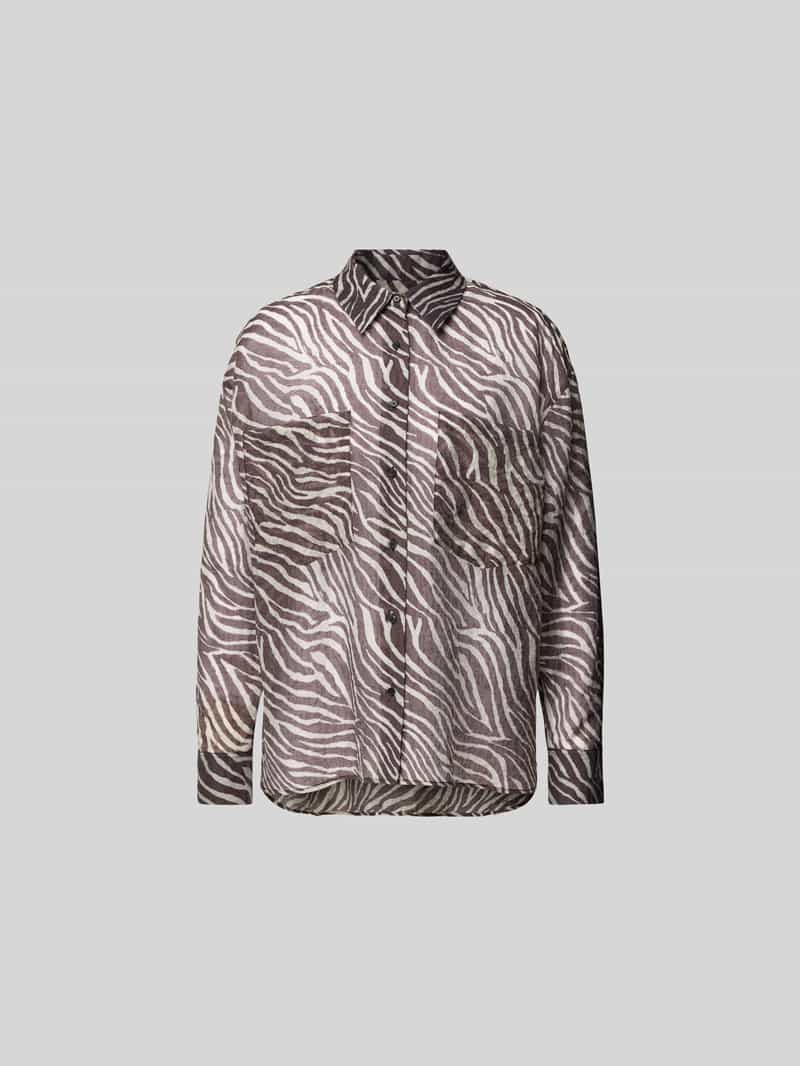 Overhemdblouse met knoopsluiting