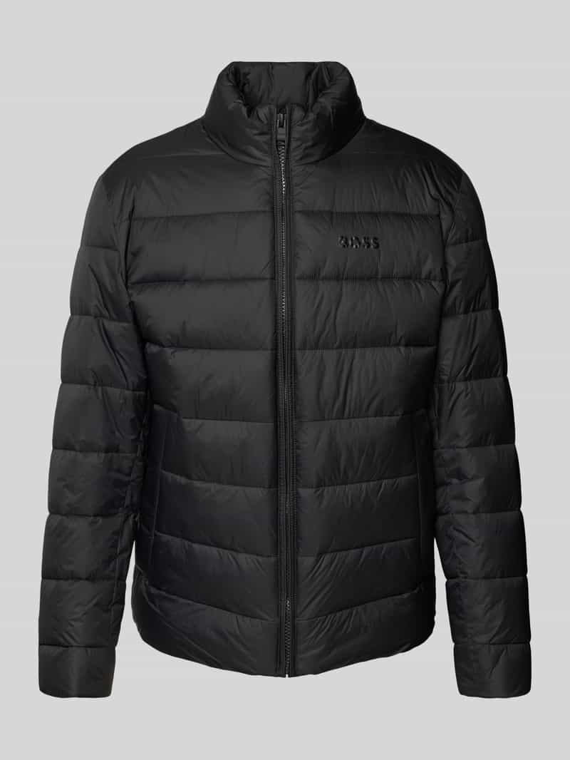 Boss Regular fit gewatteerd jack met labelprint model 'CIKO'