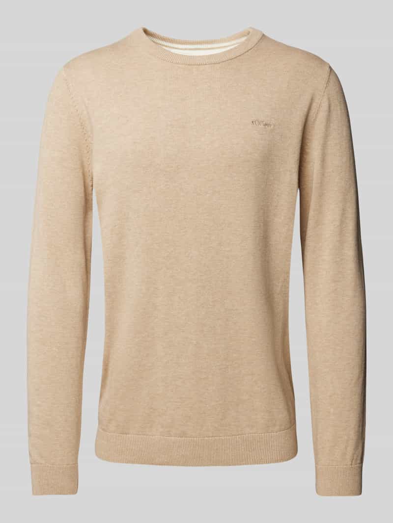 s.Oliver RED LABEL Regular fit gebreide pullover van zuiver katoen