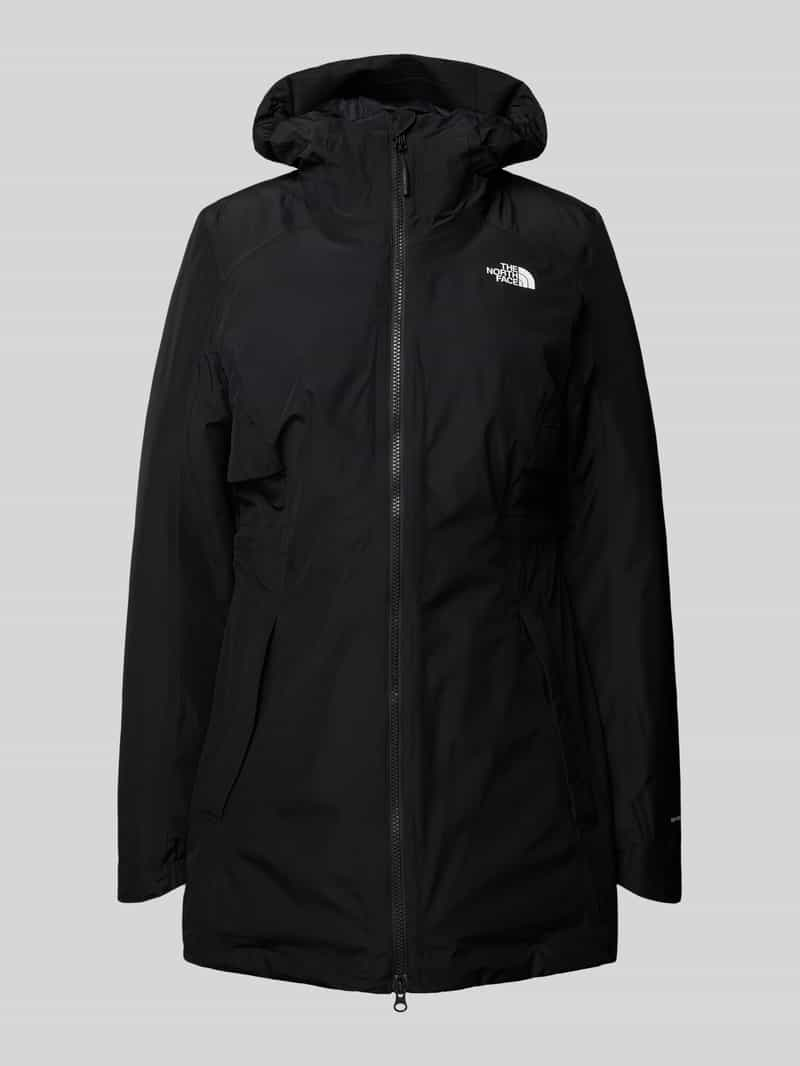 The North Face Gewatteerde lange jas met labelprint model 'Hikesteller'