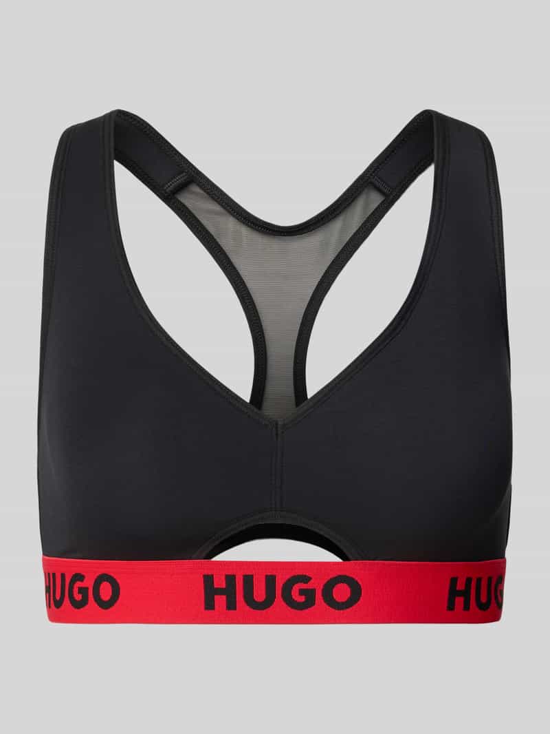 HUGO Bralette met racerback en logozoom