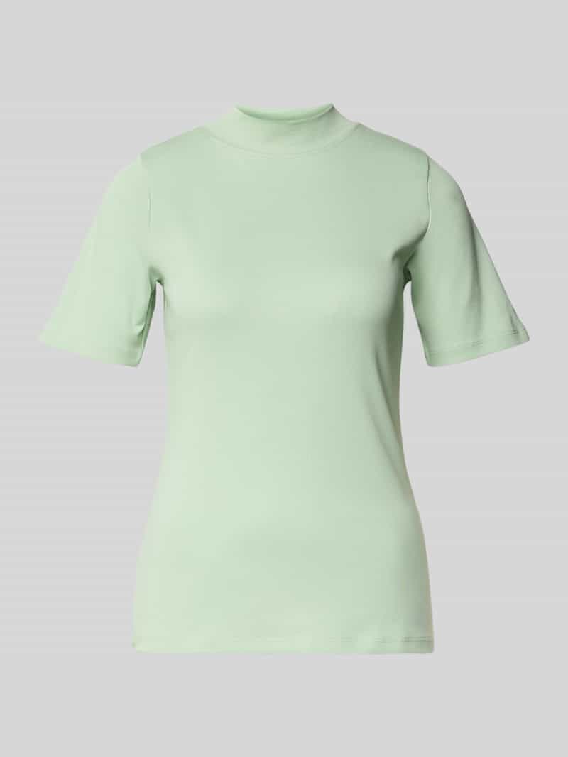 Christian Berg Woman T-shirt met geribde opstaande kraag