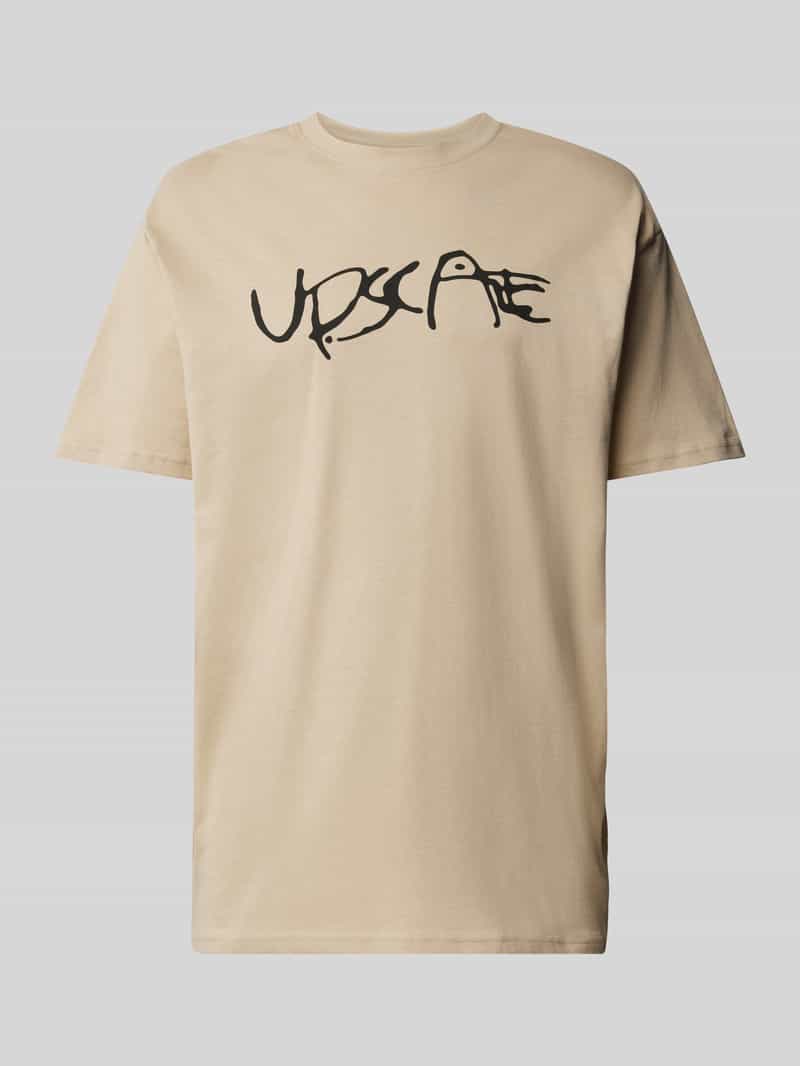 T-shirt met statementprint model 'GIZA'