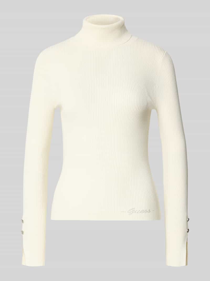 Guess Gebreide pullover van viscosemix met col