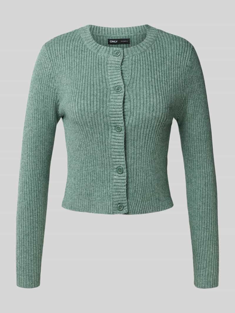 Only Regular fit gebreid jack van viscosemix model 'KATIA'