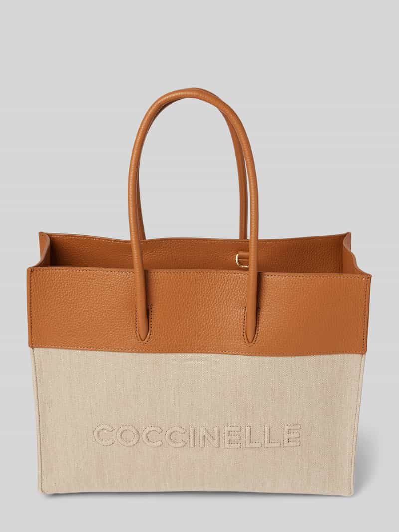 Coccinelle Shopper met labelstitching model 'MYRTHA'