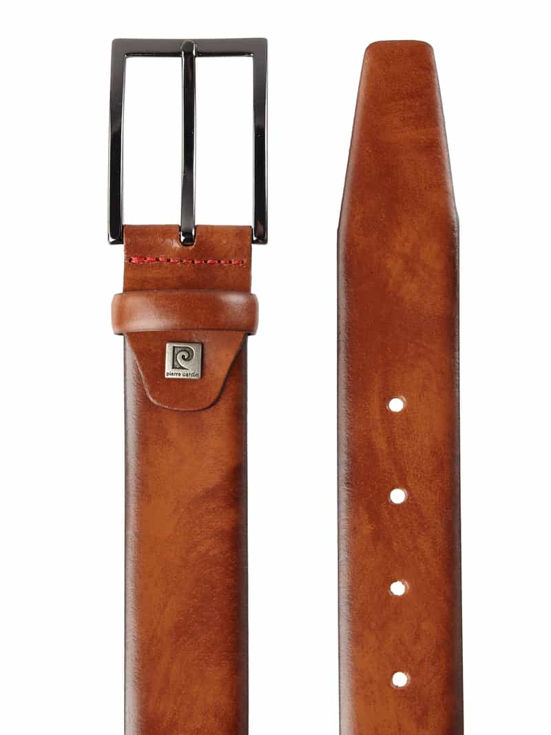 Pierre Cardin Leren riem met doornsluiting van metaal