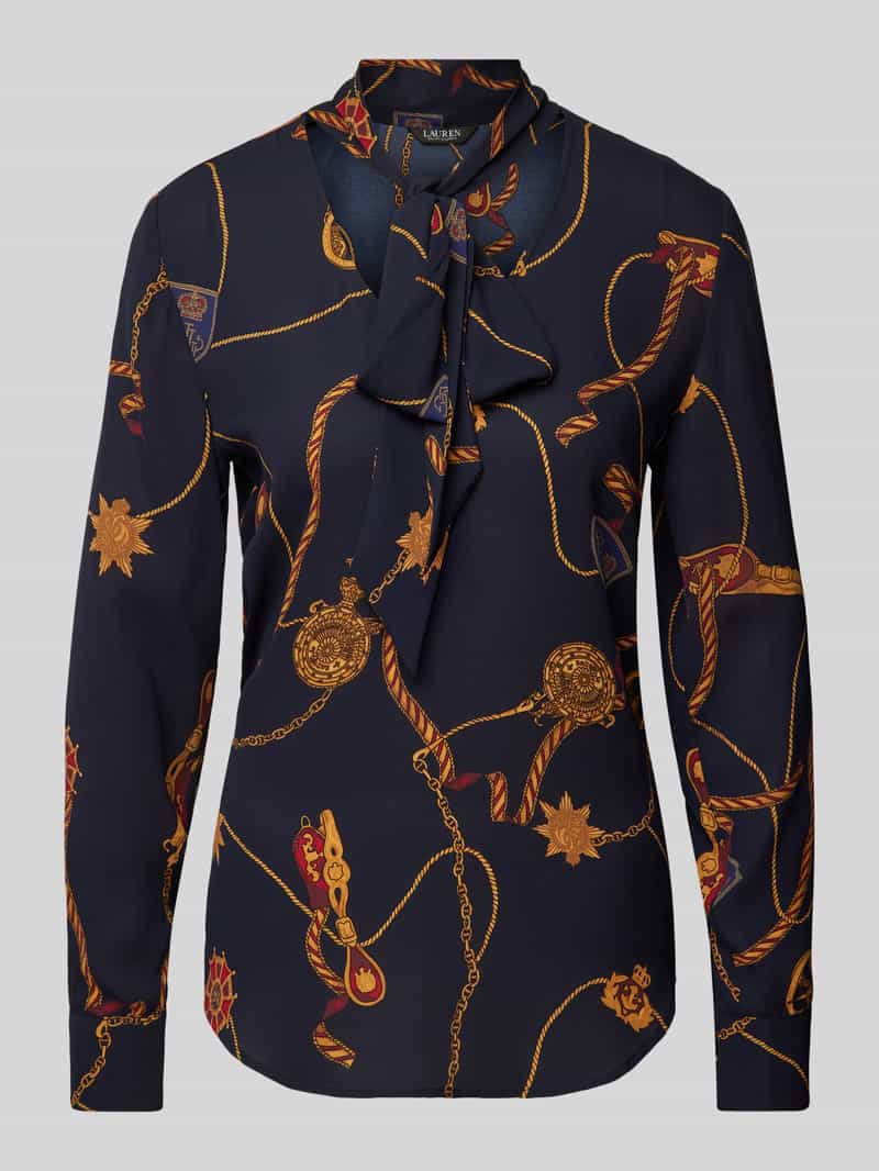 Lauren Ralph Lauren Blouseshirt met strikdetail model 'YILVRAY'