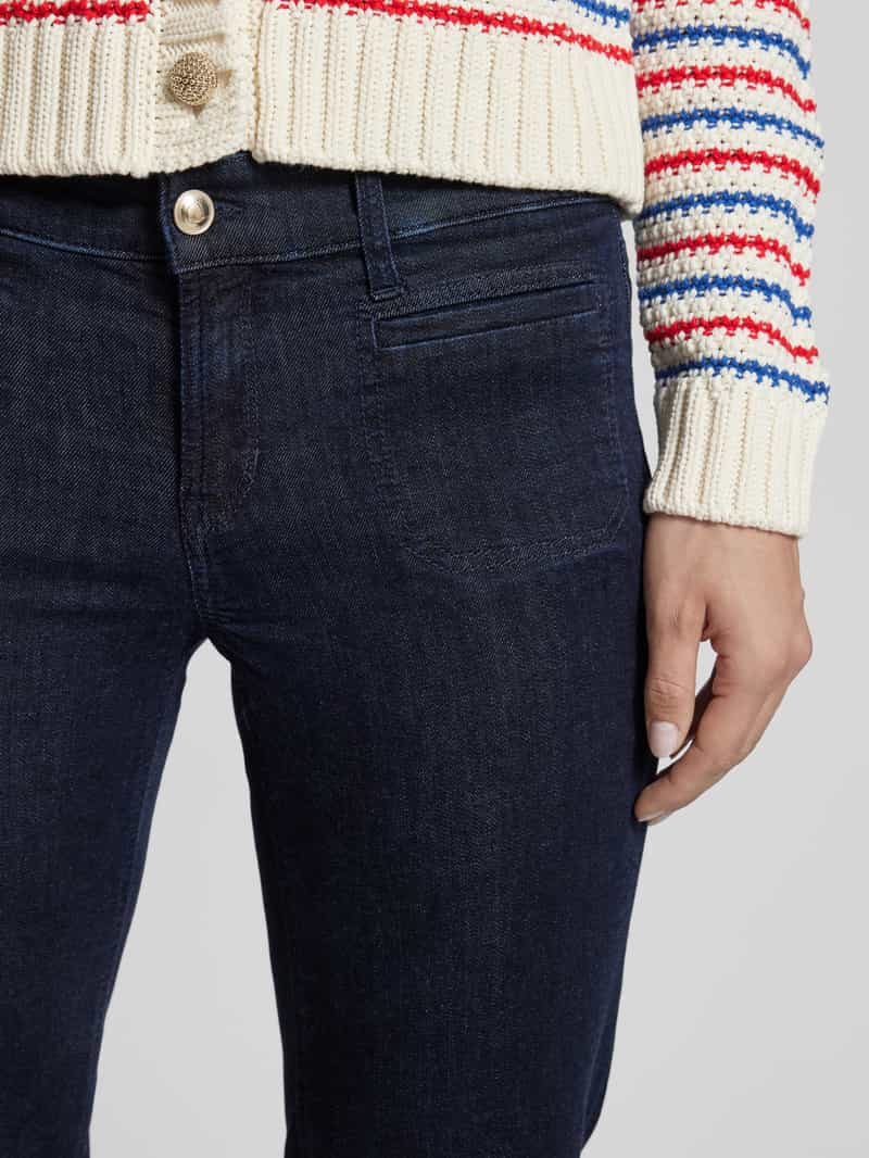 CAMBIO Wide leg jeans met verkort model 'TESS'