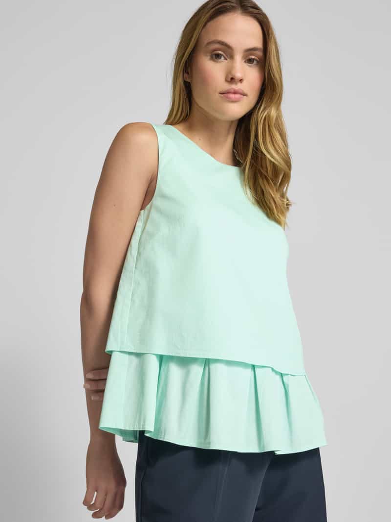 Marc Cain Regular fit blousetop in laagjeslook