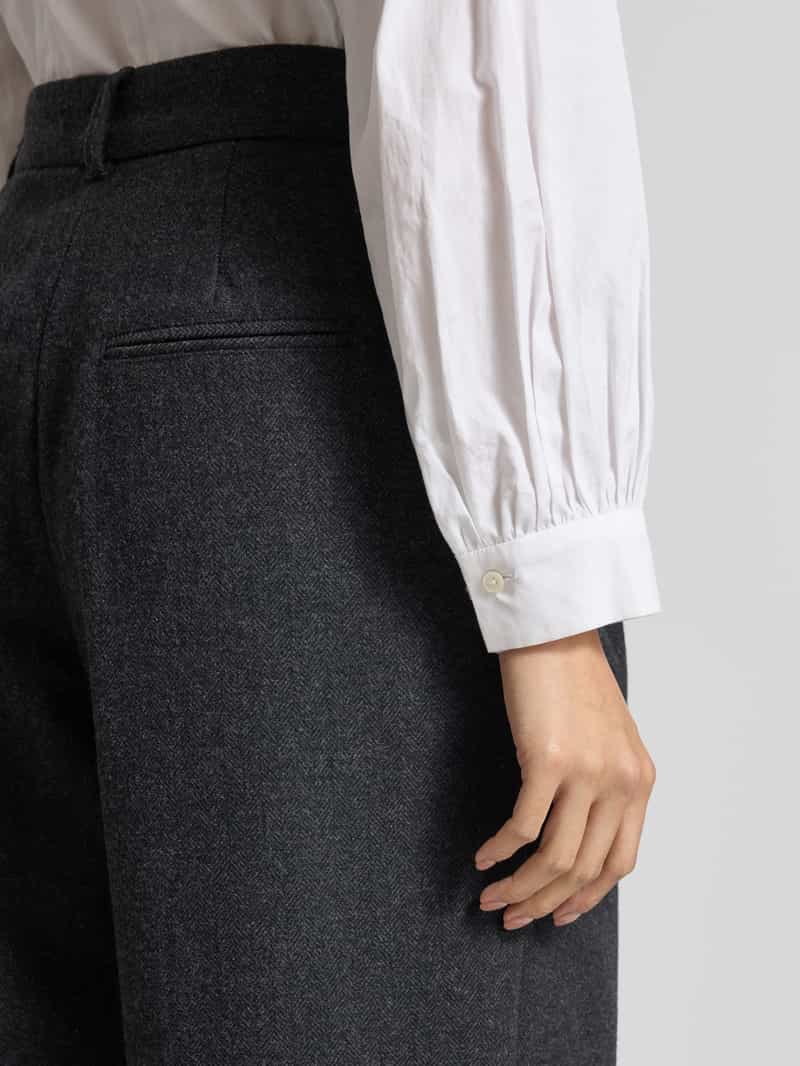 MSCH Copenhagen High waist broek met wijde pijpen model 'Seba'
