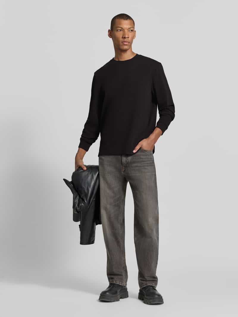 Boss regular fit shirt met lange mouwen van katoenmix model 'WE-TEMPEST' zwart, foto 6