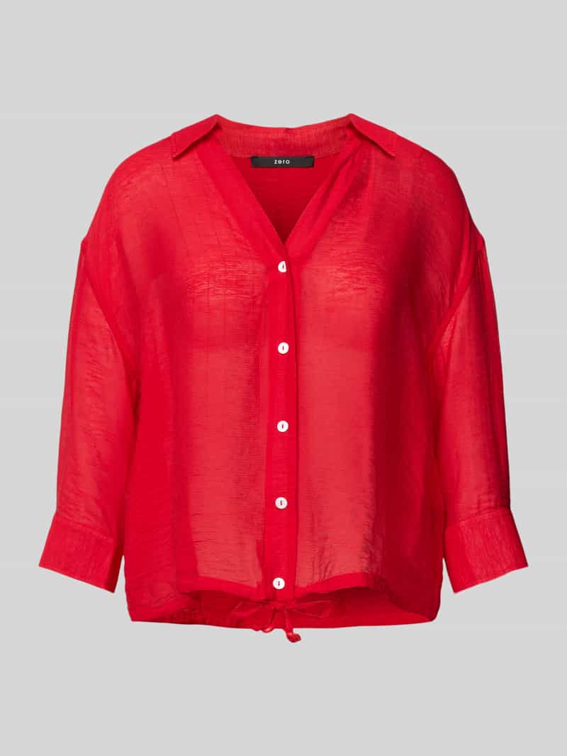 Zero Regular fit blouse met 3 4-mouwen