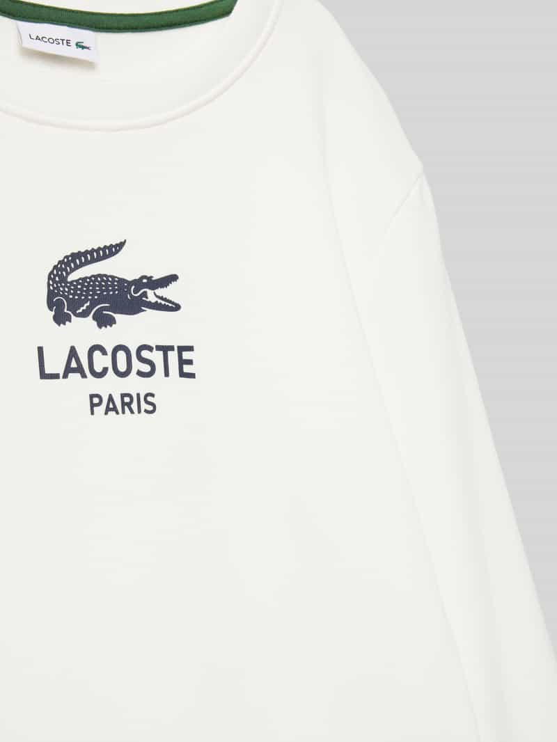 Lacoste Sweatshirt met labelprint