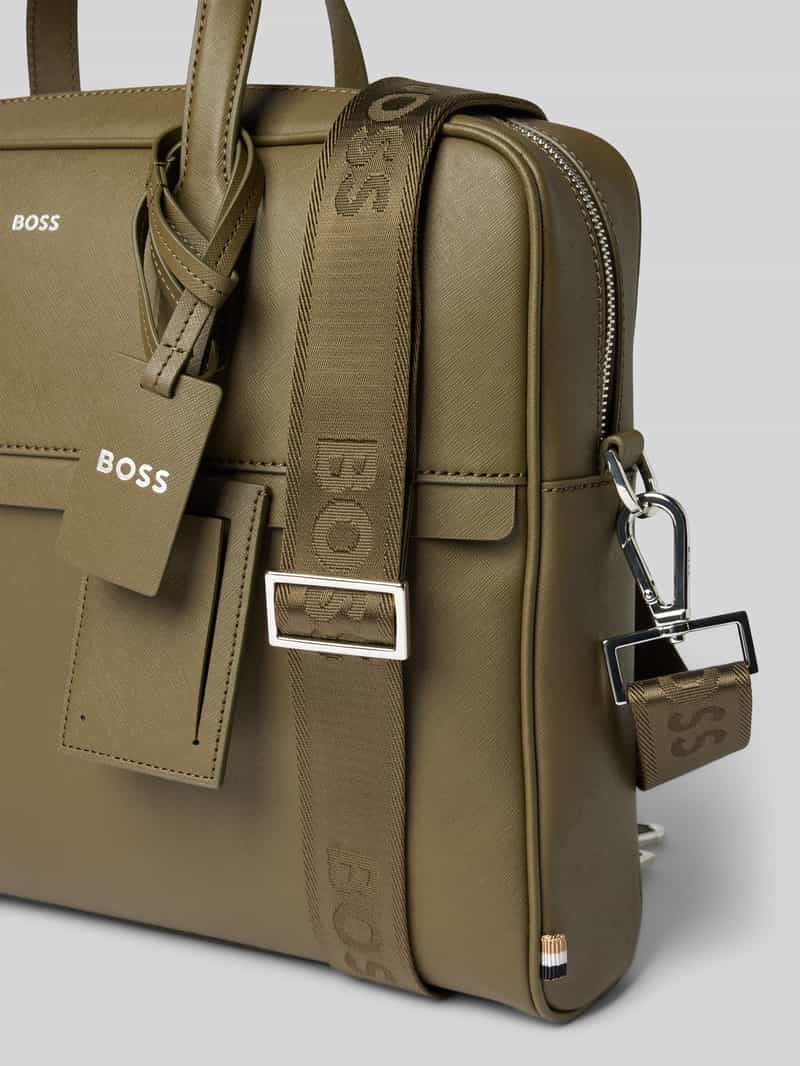 Boss Laptoptas van echt leer model 'ZAIR'