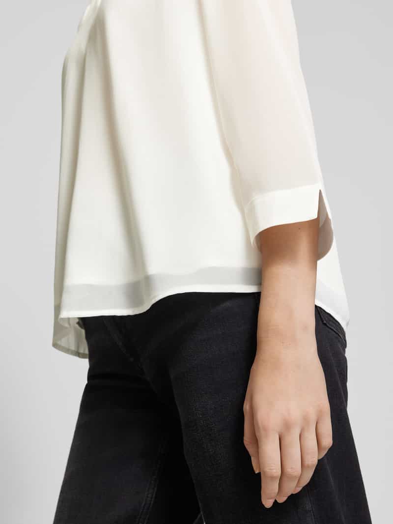 s.Oliver BLACK LABEL Regular fit blouse met lange mouwen en plooien